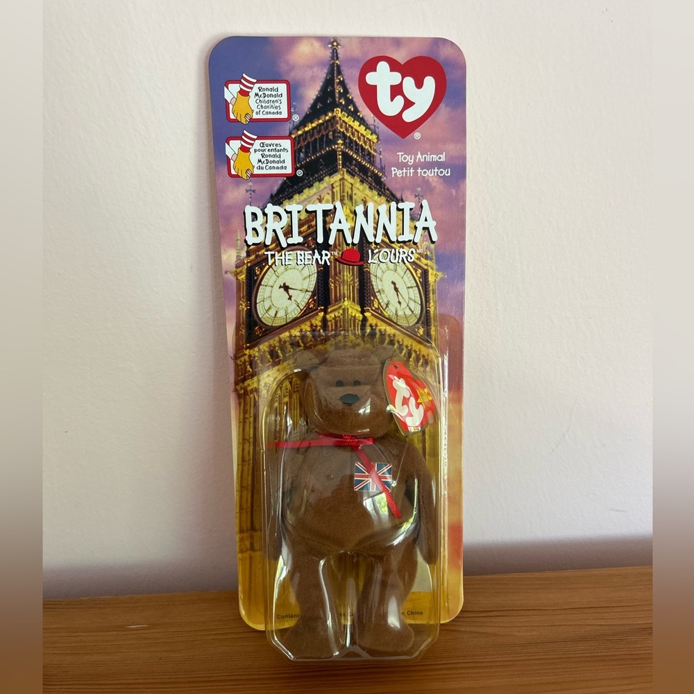 McDonalds TY Beanie Baby Britannia Bear